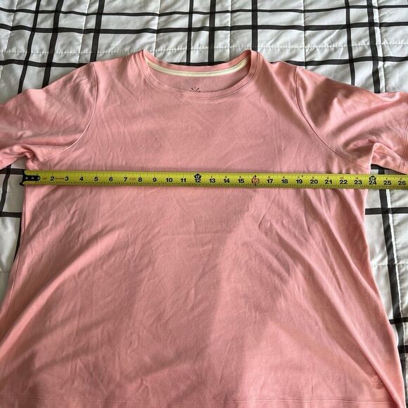 Issac Mizrahi Live T Shirt Womens Sz X-Large Tee Tunic Top Pink Casual Basic - Picture 8 of 9